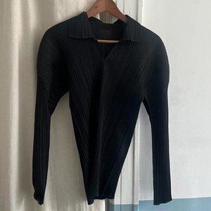 Issey miyake polo pleats please w long sleeves